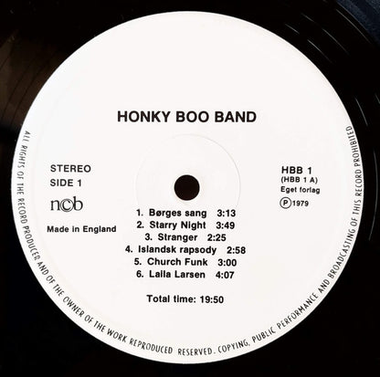 Honky Boo Band : Honky Boo Band (LP, Album)