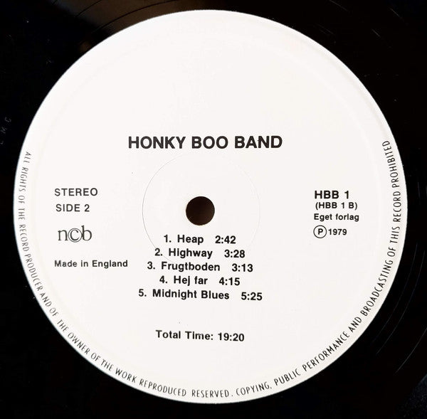 Honky Boo Band : Honky Boo Band (LP, Album)