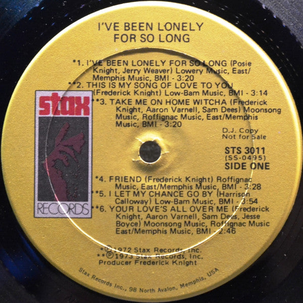 Frederick Knight : I've Been Lonely For So Long (LP, Album, Promo)