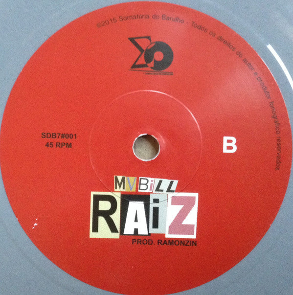 MV Bill : Vivo (7", Single, Gre)