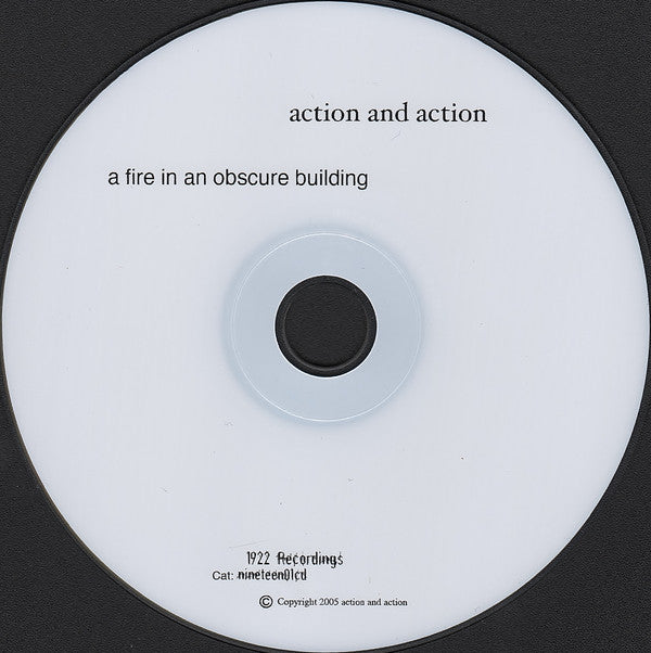 Action And Action : A Fire In An Obscure Building (CD, MiniAlbum)