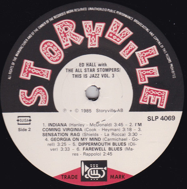 Edmond Hall With The All Star Stompers : This Is Jazz Vol. 3 (LP, Comp)