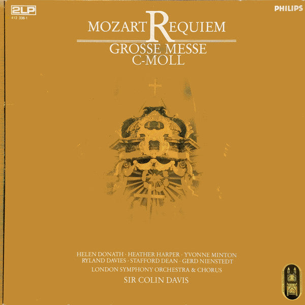 Wolfgang Amadeus Mozart - Helen Donath • Heather Harper • Yvonne Minton • Ryland Davies • Stafford Dean • Gerd Nienstedt • Sir Colin Davis : Requiem - Grosse Messe C-Moll (2xLP, RE + Box)