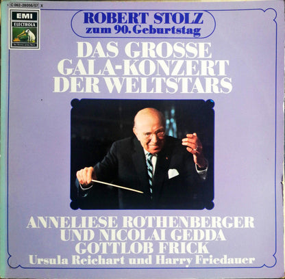 Various : Das Grosse Gala-Konzert Der Weltstars Robert Stolz Zum 90. Geburtstagg (2xLP)