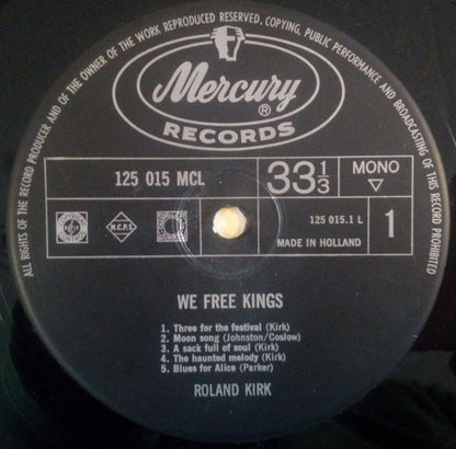 Roland Kirk : We Free Kings (LP, Album, Mono)