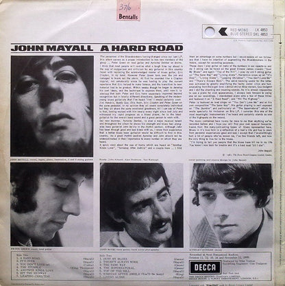 John Mayall & The Bluesbreakers : A Hard Road (LP, Album)