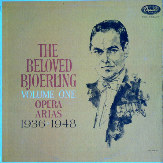 Jussi Björling, Stockholm Concert Association Orchestra, Nils Grevillius : The Beloved Bjoerling - Volume One: Opera Arias 1936-1948 (LP, Comp)