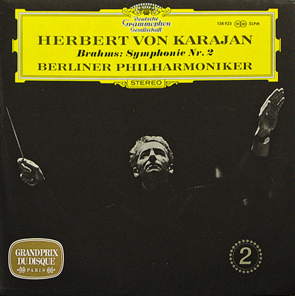 Herbert von Karajan, Johannes Brahms, Berliner Philharmoniker : Symphonie Nr. 2 (LP, RP)