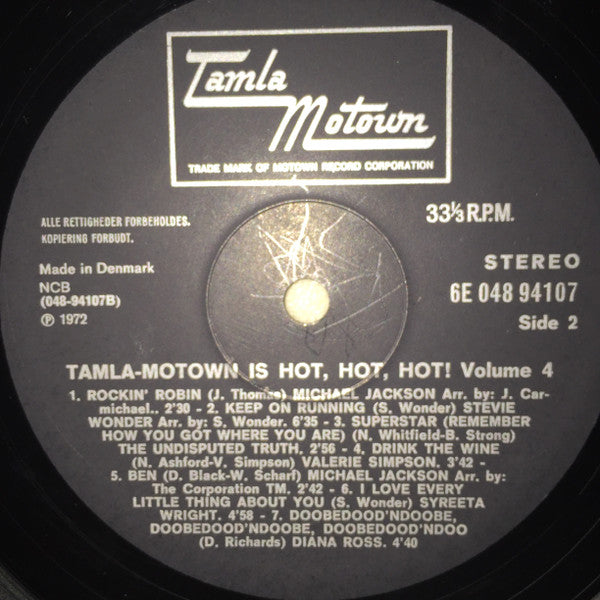 Various : Tamla-Motown Is Hot, Hot, Hot!  Volume 4 (LP, Comp, Gat)