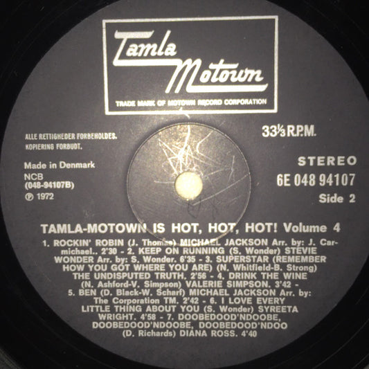 Various : Tamla-Motown Is Hot, Hot, Hot!  Volume 4 (LP, Comp, Gat)