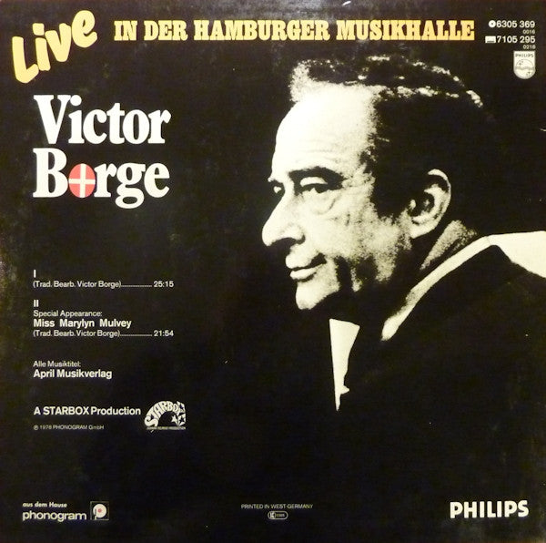 Victor Borge (2) : Live - In Der Hamburger Musikhalle (LP, Album)