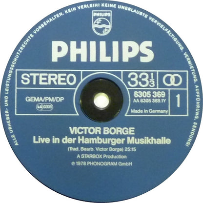 Victor Borge (2) : Live - In Der Hamburger Musikhalle (LP, Album)