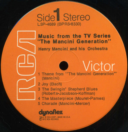 Henry Mancini And His Orchestra : Music From The TV Series "The Mancini Generation" (LP, Album)