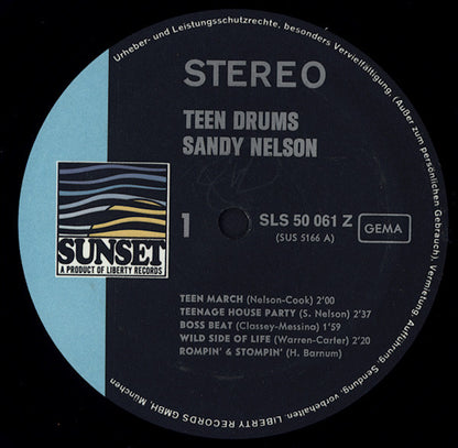 Sandy Nelson : Teen Drums (LP, Comp)