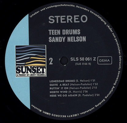 Sandy Nelson : Teen Drums (LP, Comp)