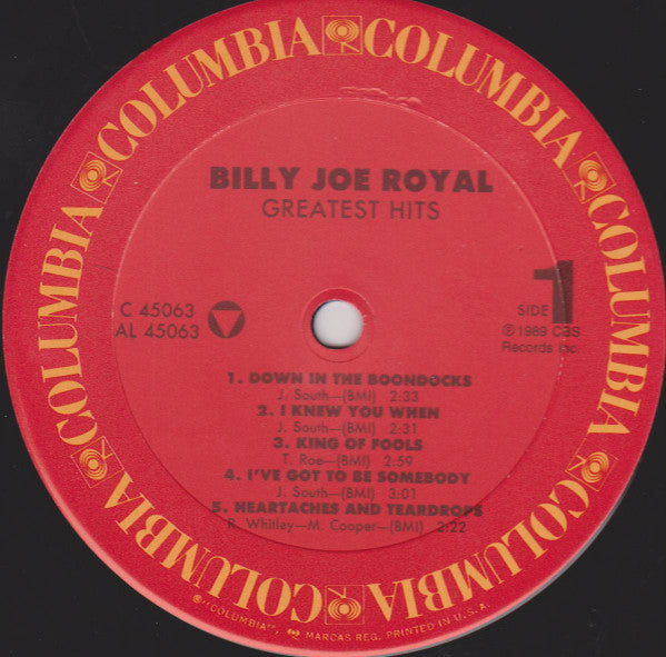 Billy Joe Royal : Greatest Hits (LP, Comp)