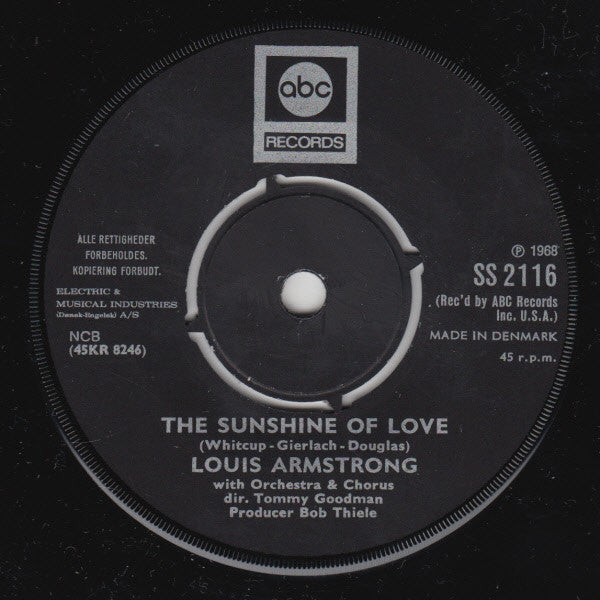 Louis Armstrong : The Sunshine Of Love (7", Single)