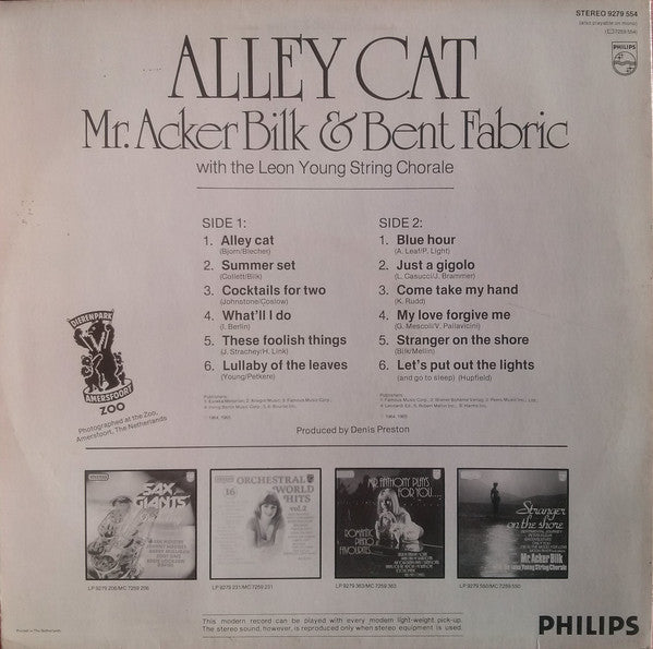 Acker Bilk & Bent Fabric : Alley Cat (LP, Album)