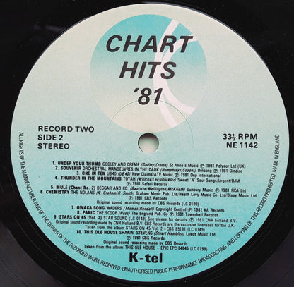 Various : Chart Hits 81 Volume 2 (LP, Comp, MVS)