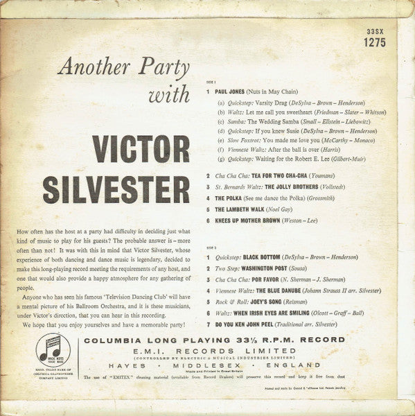 Victor Silvester : Another Party With Victor Silvester (LP, Mono)