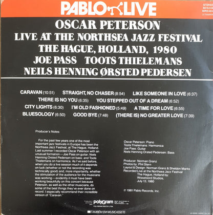 Oscar Peterson : Live At The Northsea Jazz Festival, The Hague, Holland, 1980 (2xLP, Album, Gat)