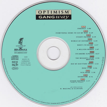 Gangway : Optimism (CD, Album)