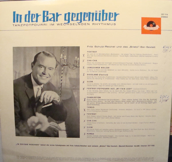 Fritz Schulz-Reichel & Bristol-Bar-Sextett : In Der Bar Gegenüber (LP)