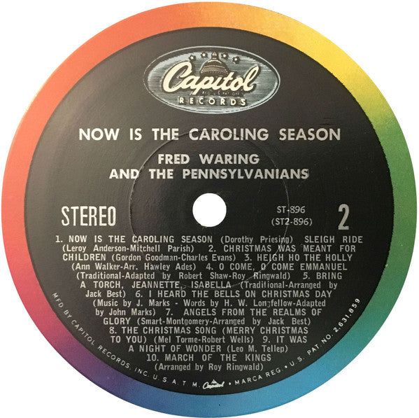 Fred Waring & The Pennsylvanians : Now Is The Caroling Season (LP, Album)