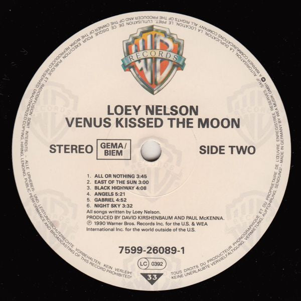 Loey Nelson : Venus Kissed The Moon (LP, Album)