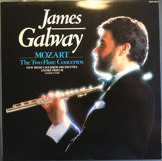 James Galway And The New Irish Chamber Orchestra Conducted By André Prieur - Wolfgang Amadeus Mozart : Concertos For Flute And Orchestra No. 1 & No. 2 (LP)