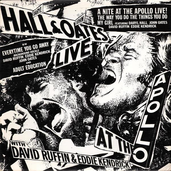 Daryl Hall & John Oates Featuring David Ruffin & Eddie Kendricks : A Nite At The Apollo Live! (12", Promo)