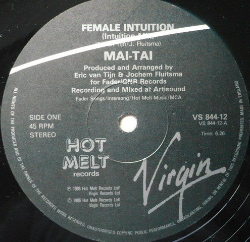 Mai Tai : Female Intuition (12", Single)