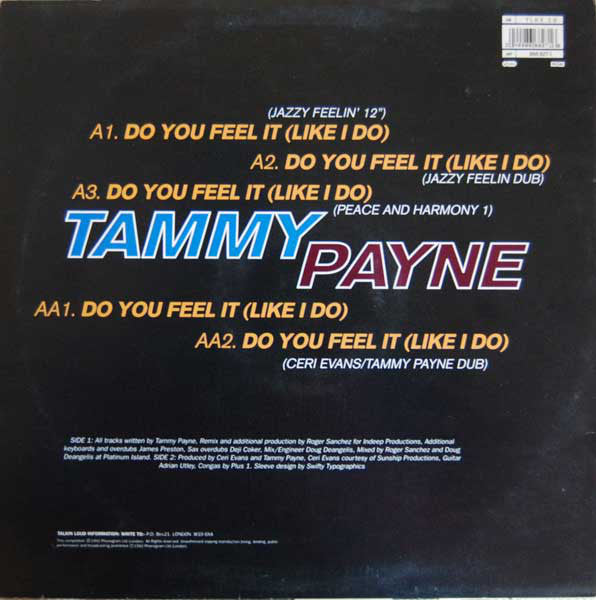 Tammy Payne : Do You Feel It (Like I Do) (12")