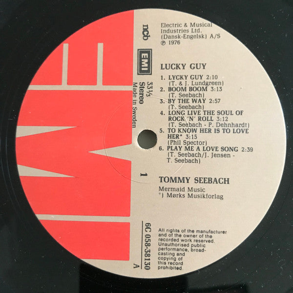 Tommy Seebach : Lucky Guy (LP, Album)