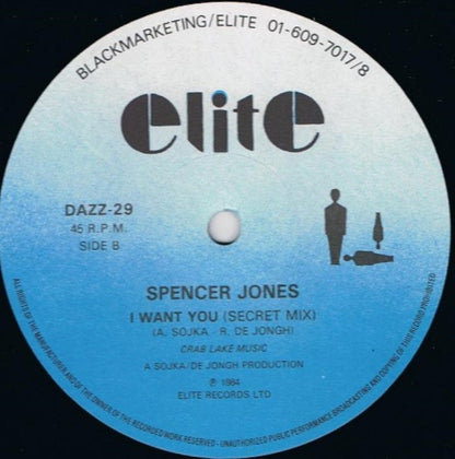 Spencer Jones : I Want You (12")