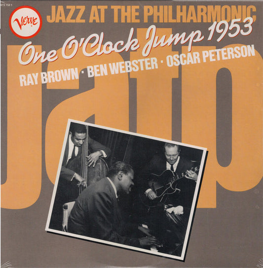 Ray Brown, Ben Webster, Oscar Peterson : One O'Clock Jump 1953 (LP, Album, RE)