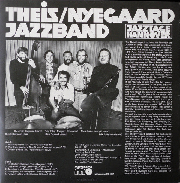 Theis/Nyegaard Jazzband : Jazztage Hannover (LP)