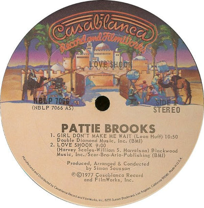 Pattie Brooks And The Simon Orchestra : Love Shook (LP, Album)