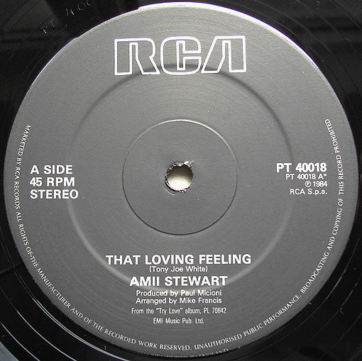 Amii Stewart : That Loving Feeling (12", Single)