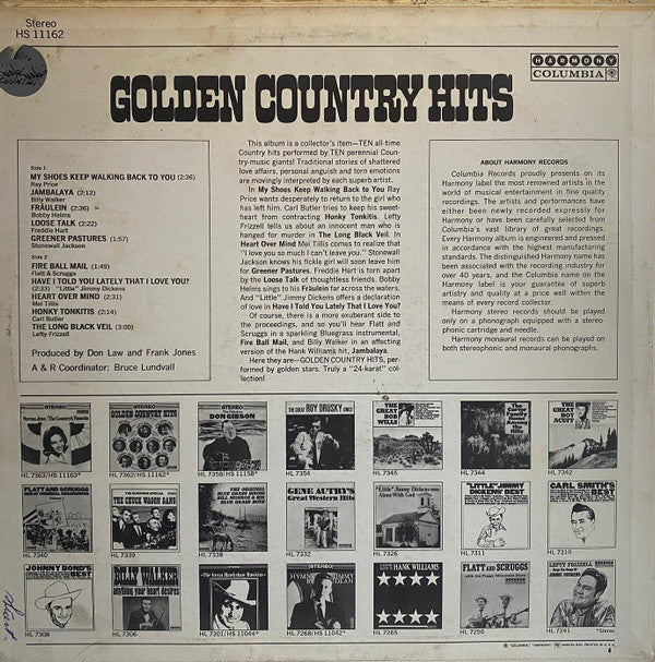 Various : Golden Country Hits (LP, Comp)