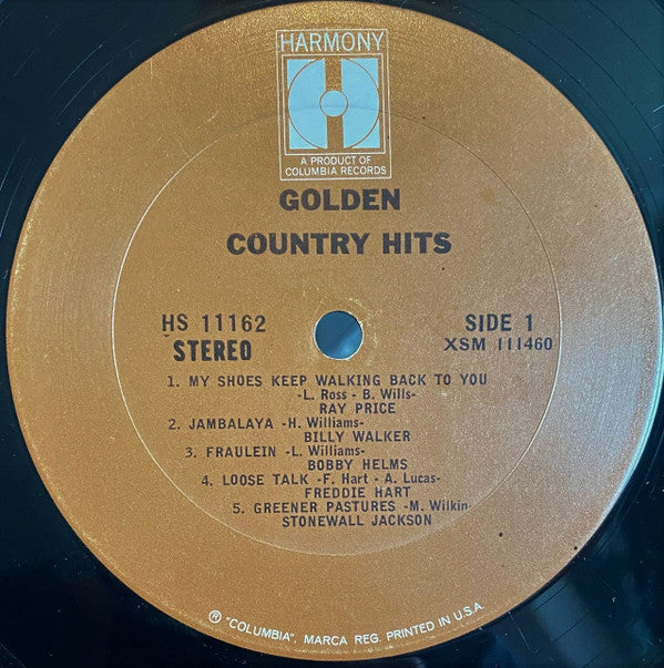 Various : Golden Country Hits (LP, Comp)