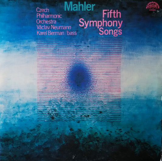 Gustav Mahler, The Czech Philharmonic Orchestra, Václav Neumann, Karel Berman : Fifth Symphony / Songs (2xLP, RP)