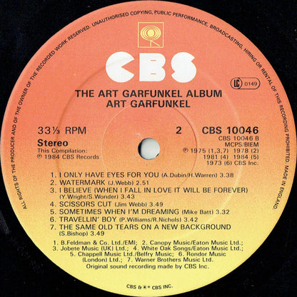 Art Garfunkel : The Art Garfunkel Album (LP, Album, Comp)