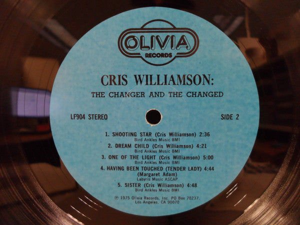 Cris Williamson : The Changer And The Changed (LP)