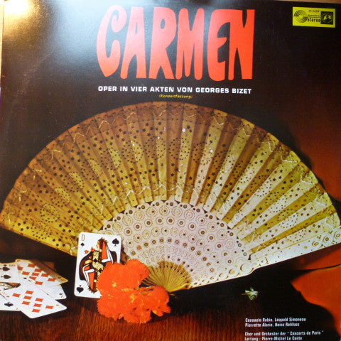 Georges Bizet, Orchestre Des Concerts De Paris, Pierre-Michel Le Conte : Carmen - Oper In Vier Akten Von Georges Bizet (Konzertfassung) (LP)