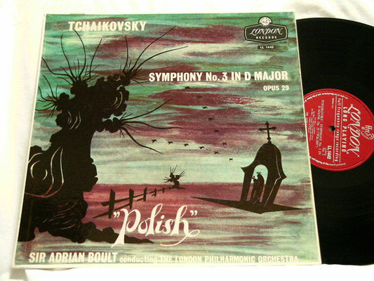 Pyotr Ilyich Tchaikovsky, Sir Adrian Boult, The London Philharmonic Orchestra : Symphony No. 3 In D Major Opus 29 "Polish" (LP)