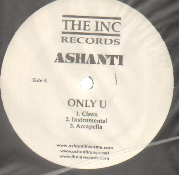 Ashanti : Only U / Turn It Up (12", Unofficial)