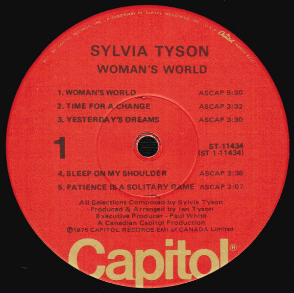 Sylvia Tyson : Woman's World (LP, Album, Win)