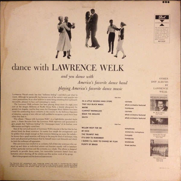 Lawrence Welk : Dance With Lawrence Welk (LP)