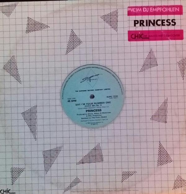 Princess : Say I'm Your No. 1 (12")